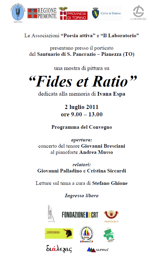 Fides et Ratio – Pianezza (San Pancrazio), 2 luglio 2011